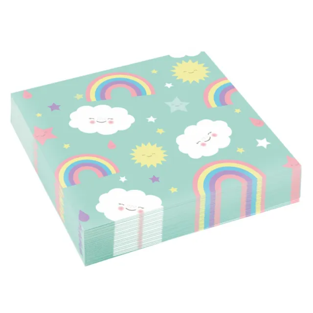 das-kost-mland-rainbow-cloud-servietten-20-st-ck-33x33cm image 1