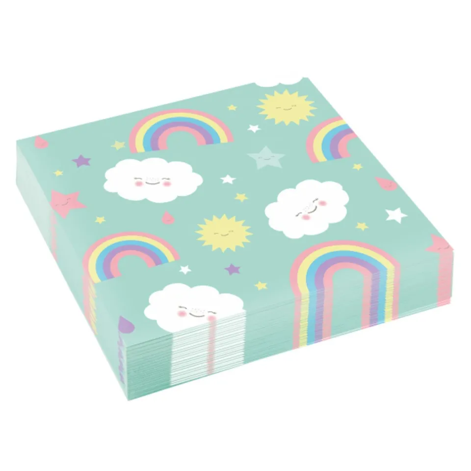 das-kost-mland-rainbow-cloud-servietten-20-st-ck-33x33cm image 1