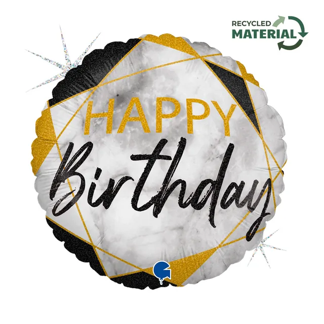 das-kost-mland-dekorationen-folienballon-happy-birthday-35cm image 1
