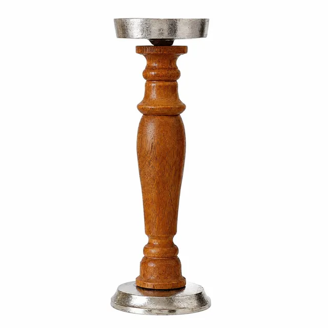 das-kost-mland-kerzenhalter-holz-metall-11x41-cm-weihnachtsdeko image 1