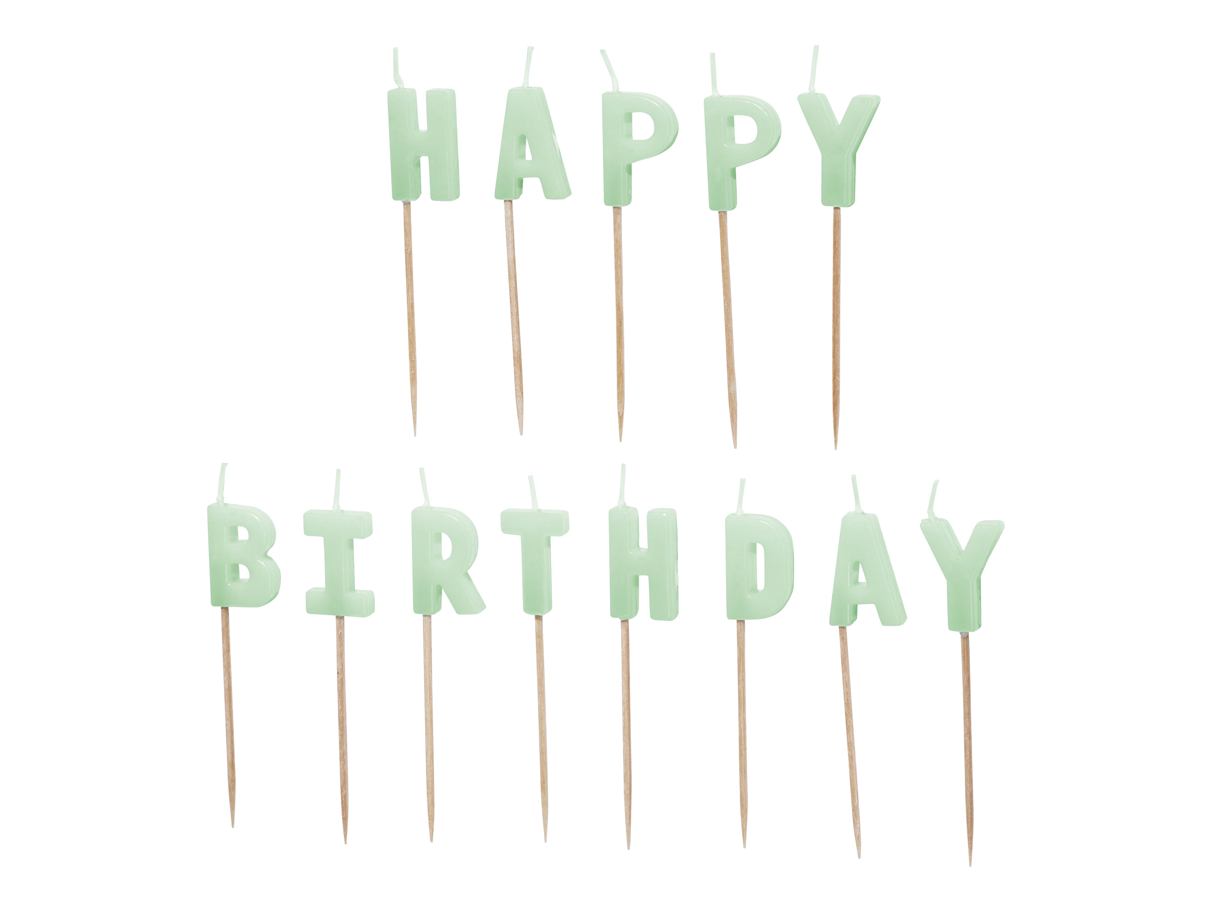 das-kost-mland-happy-birthday-geburtstagskerzen-hellgr-n-2-5-cm image 1