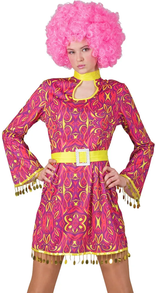 das-kost-mland-patsy-hippie-girl-kost-m-pink-gelb-40-42 image 1