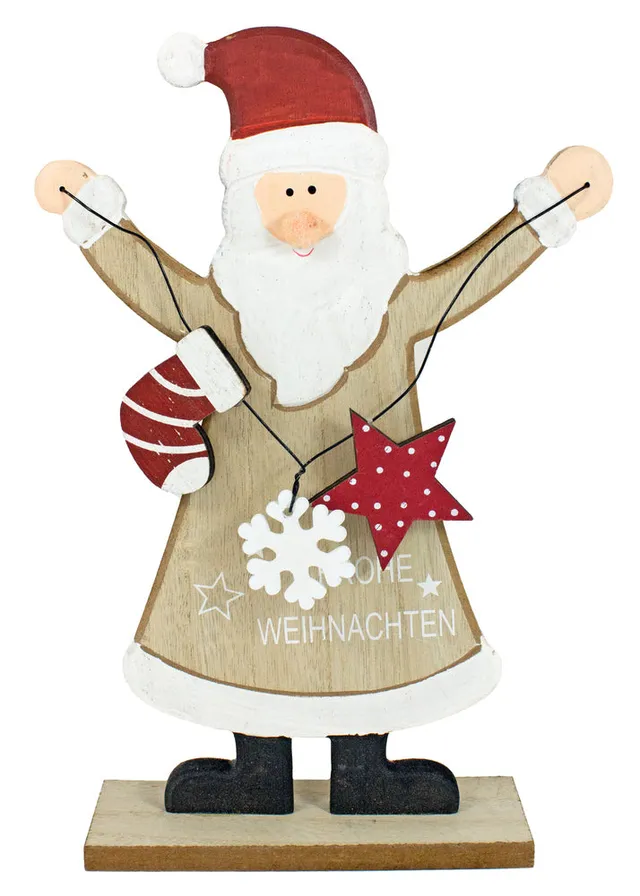 riffelmacher-weihnachtsmann-18224-holz-28cm-dekokette image 1