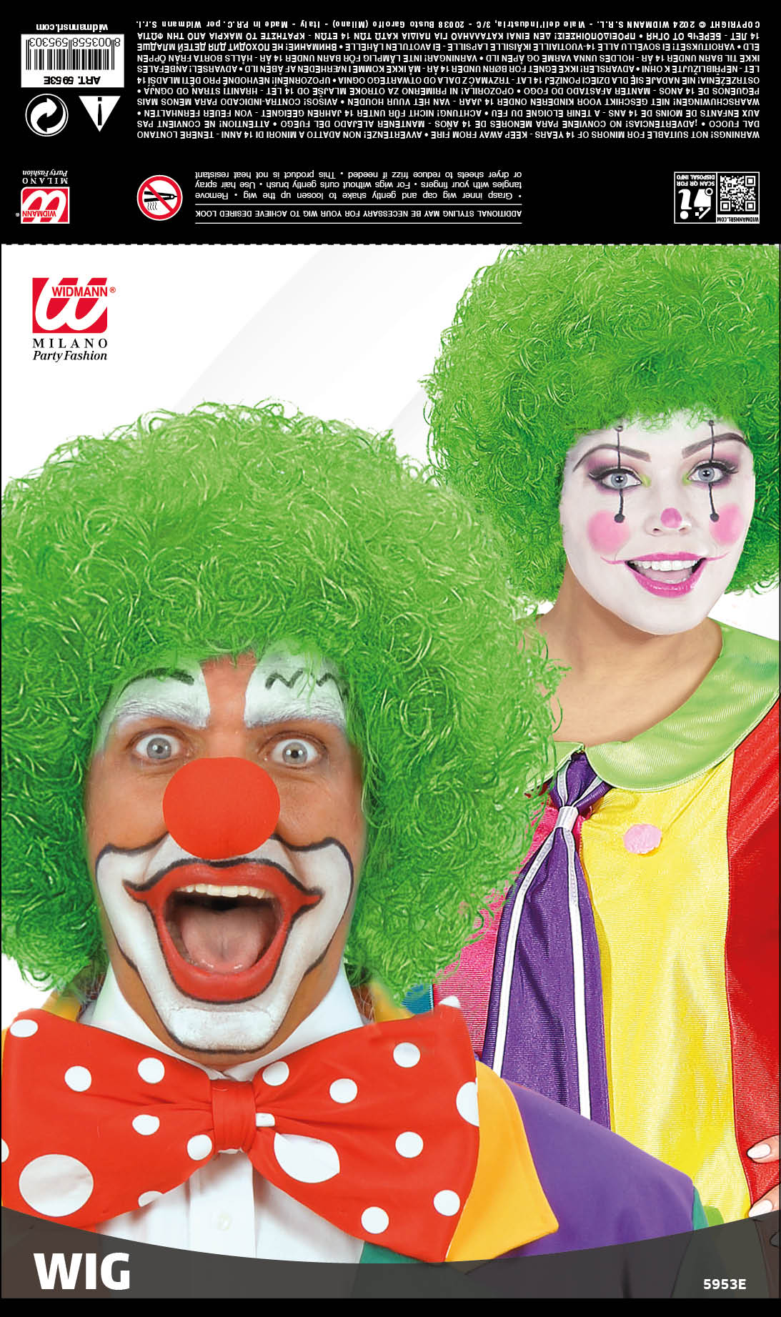 das-kost-mland-per-cke-clown-gr-n-volumin-s-fasching image 4