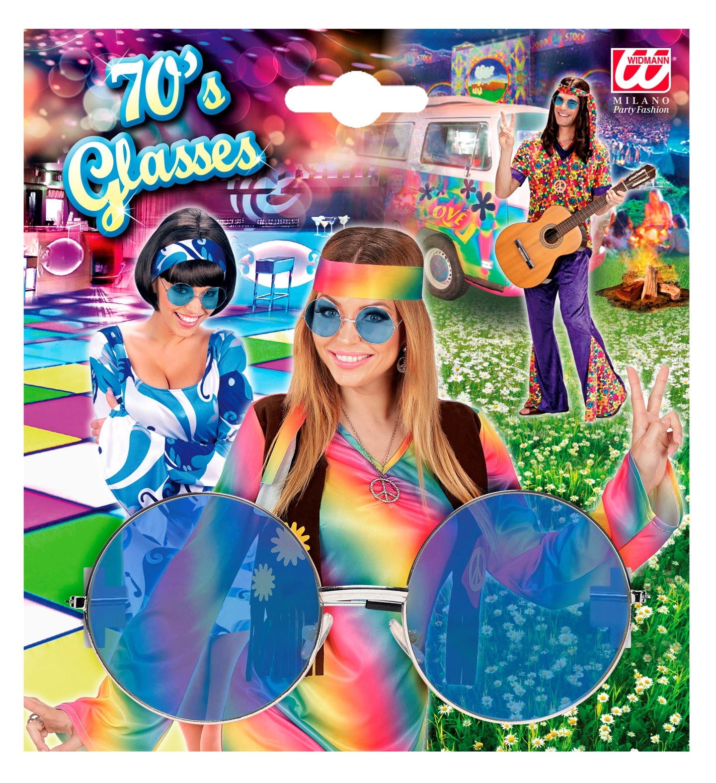 das-kost-mland-accessoires-hippie-partybrille-xl-rund-blau image 2