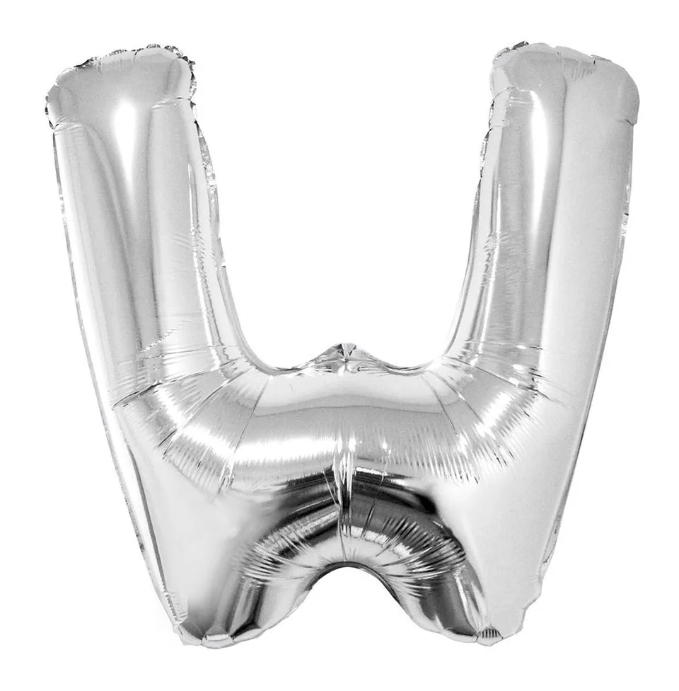 das-kost-mland-xxl-folienballon-buchstabe-w-silber-100-cm image 1