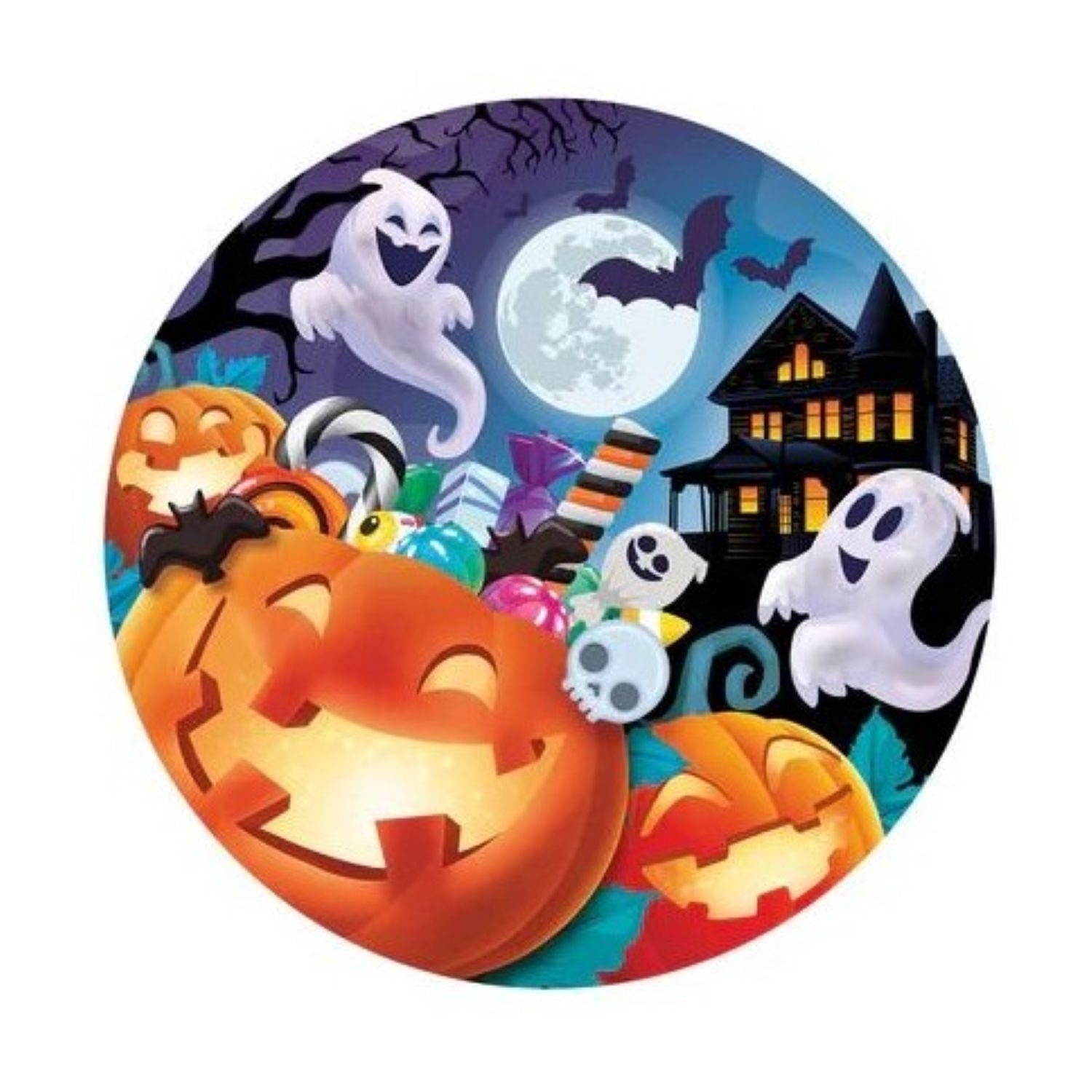 das-kost-mland-geister-k-rbisse-pappteller-23cm-6stk-halloween image 1