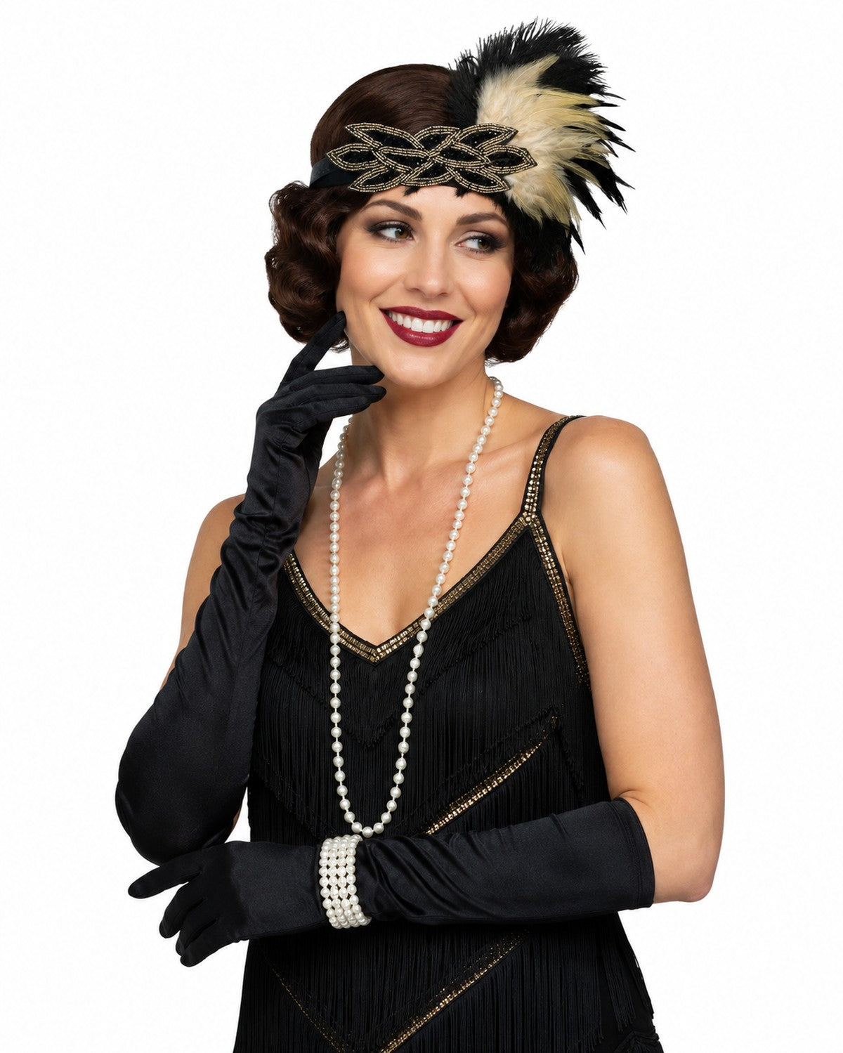 das-kost-mland-roaring-charleston-set-damen-5-tlg-schwarz-gold image 1