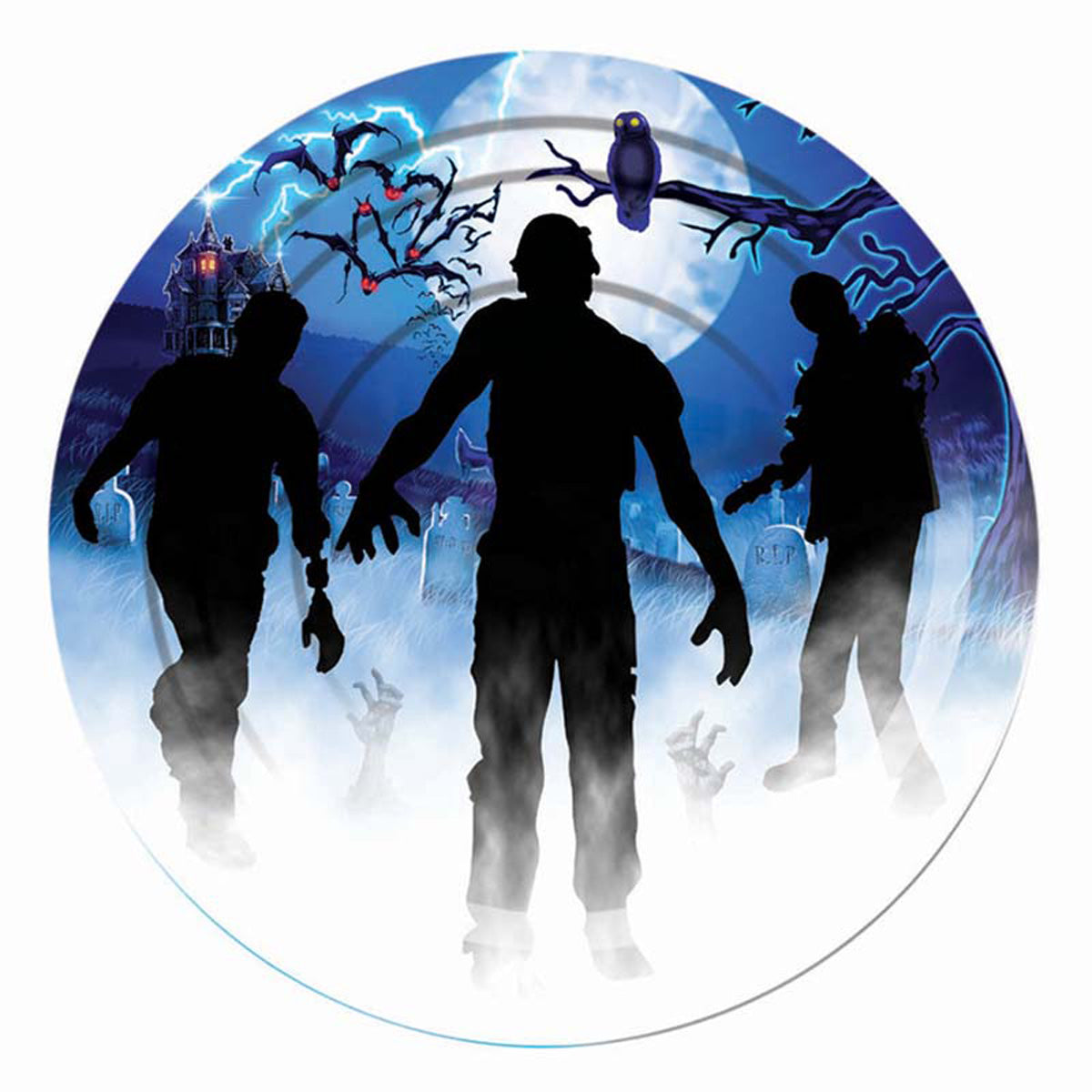 zombie-pappteller-23cm-10-stk-halloween-party image 1