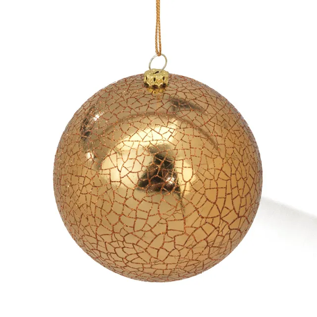 das-kost-mland-dekorationen-weihnachtskugeln-krakelee-10cm-gold-christbaumkugel image 1