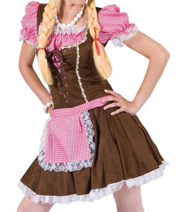das-kost-mland-damen-tirolerin-dirndl-kost-m-braun-rosa-36-38 image 3