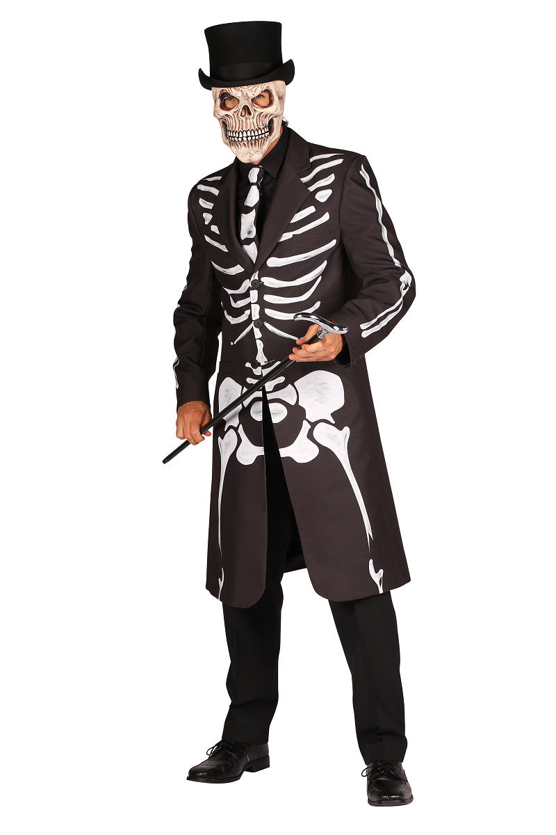 das-kost-mland-spectre-skelett-herrenkost-m-jacke-schwarz image 2