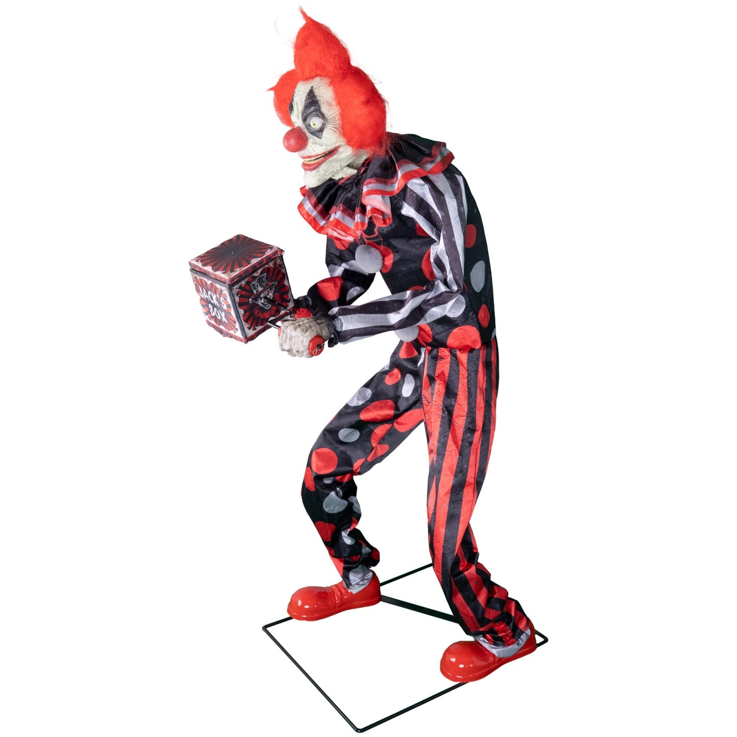 das-kost-mland-halloween-standfigur-clown-jester-animatronic-175cm image 3