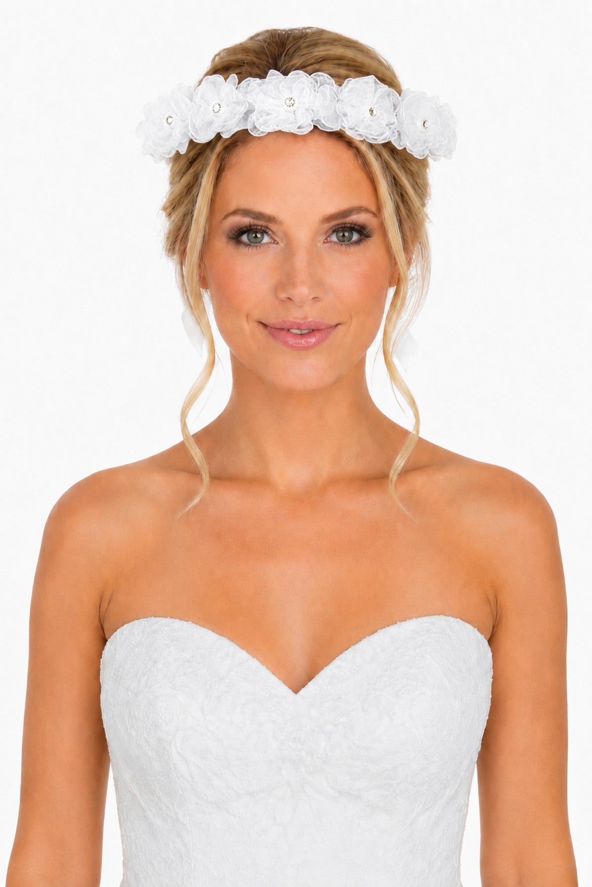 das-kost-mland-manya-haarkranz-wei-spitze-strass-kopfschmuck image 2