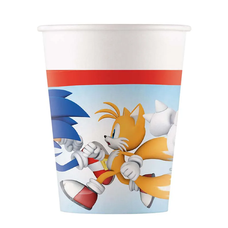 das-kost-mland-sonic-pappbecher-200-ml-8-stk-fsc-partybecher image 1
