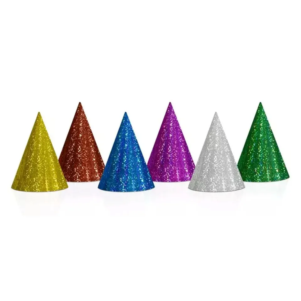 das-kost-mland-partyhut-20-st-ck-16-cm-holografisch-mix image 1