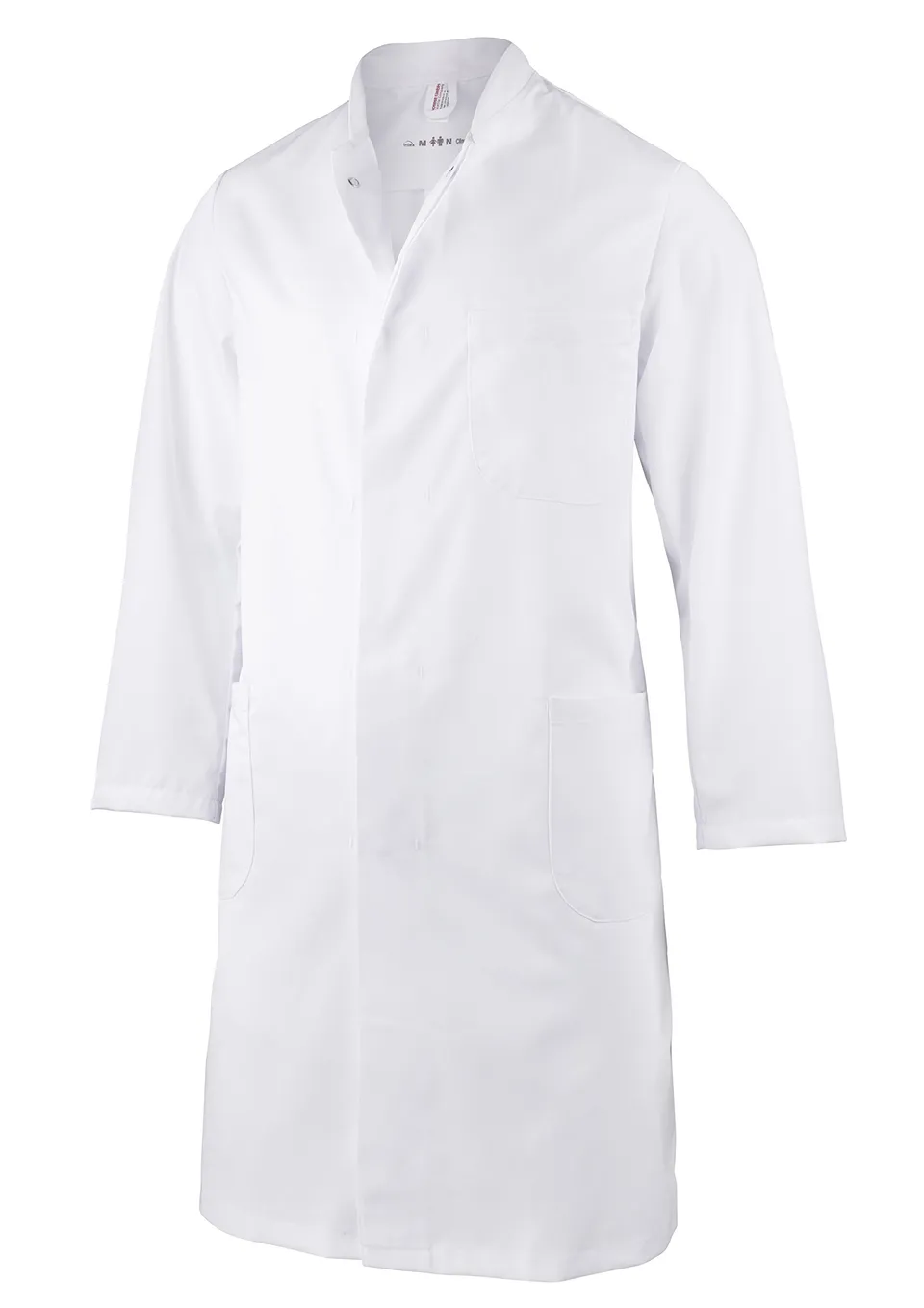 clinotest-personal-arztjacke-wei-langarm-mischgewebe-3-taschen image 1