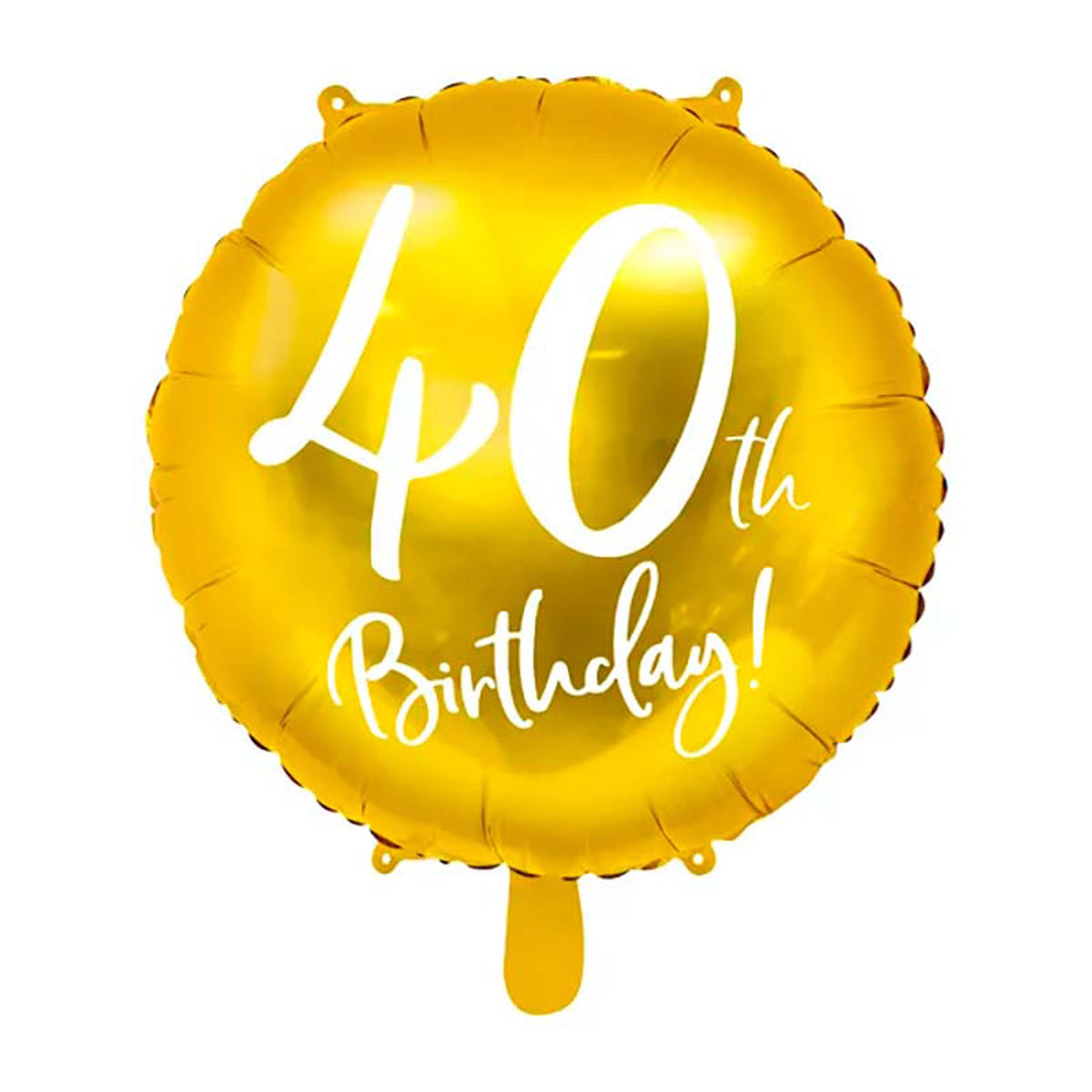 das-kost-mland-40th-birthday-folienballon-gold-45-cm image 1