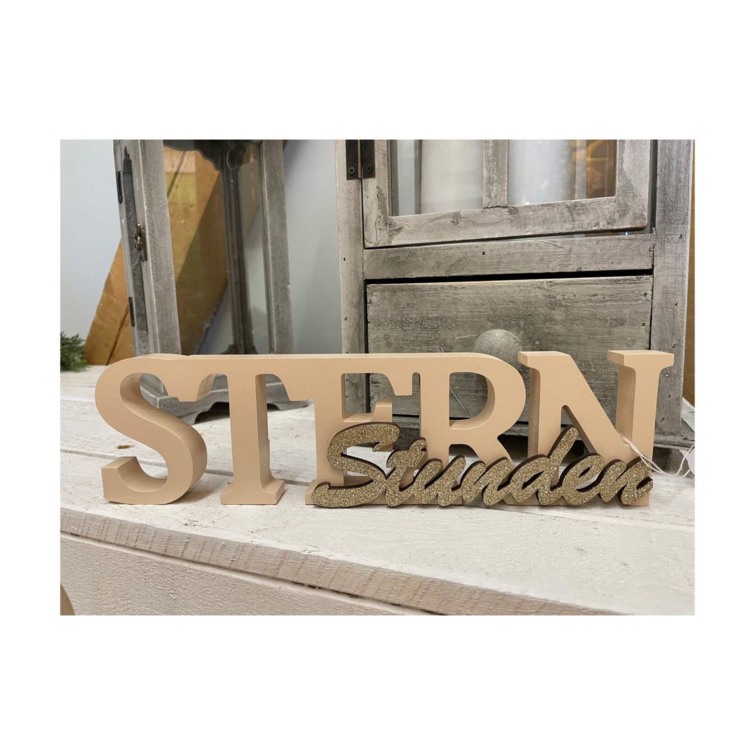 deko-schriftzug-sternstunden-holz-29x8cm-rosa-gold image 1