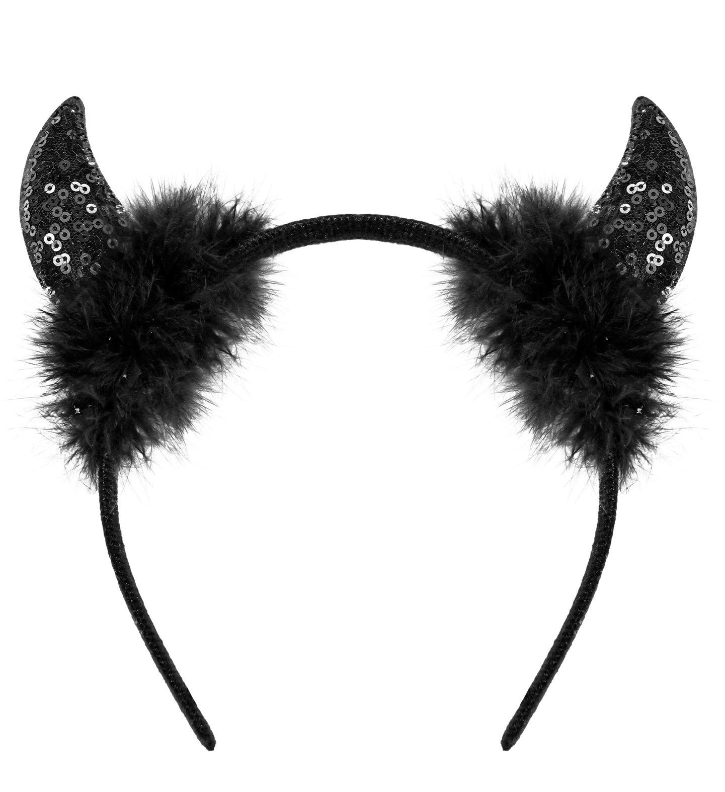 das-kost-mland-accessoires-haarreif-teufelsh-rner-schwarz-glitzer image 2