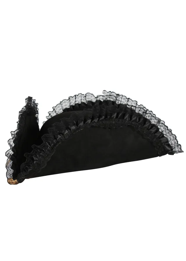 das-kost-mland-accessoires-dreispitz-hut-blackbeard-schwarz image 1