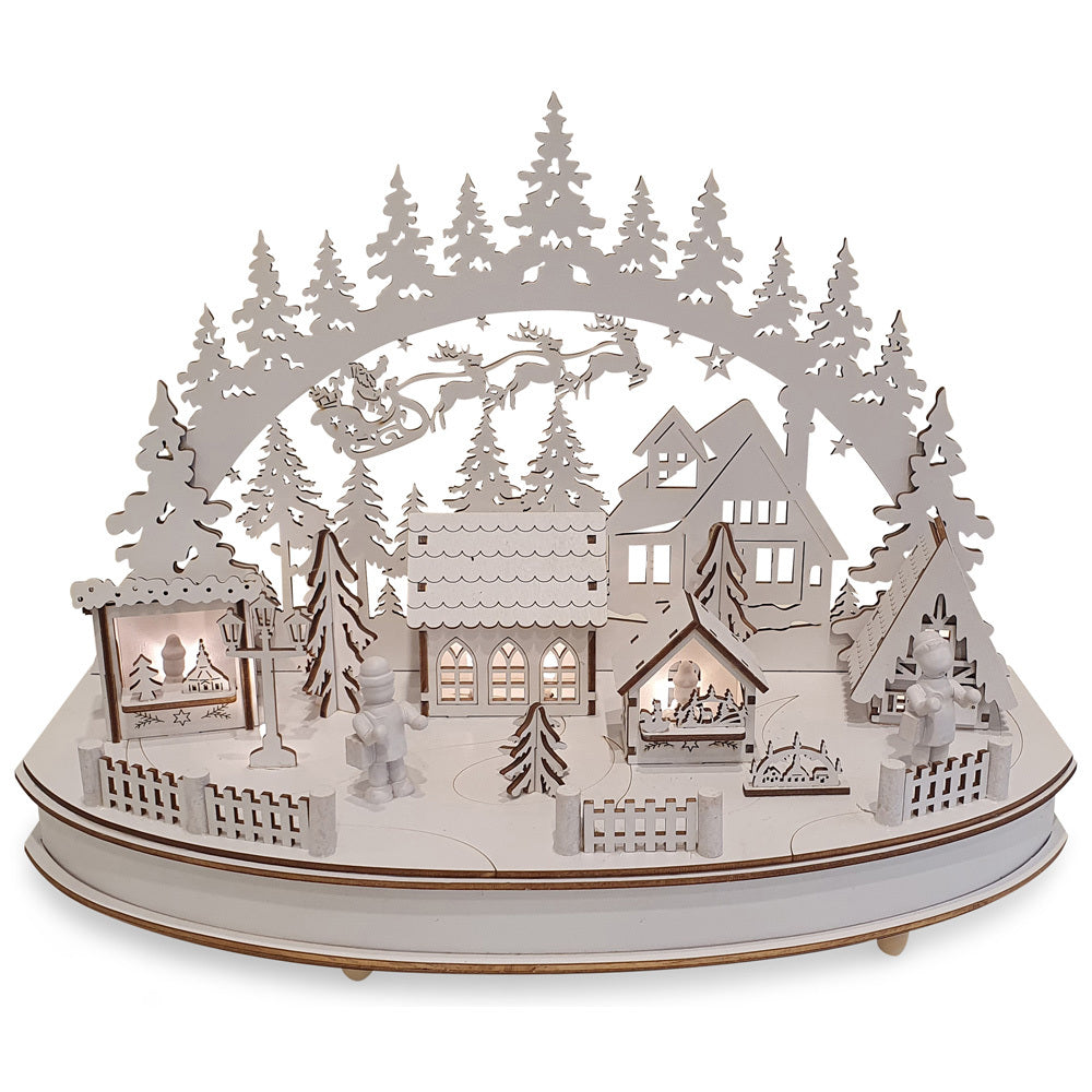 riffelmacher-weihnachtsmarkt-led-schwibbogen-holz-wei-36cm-timer image 5