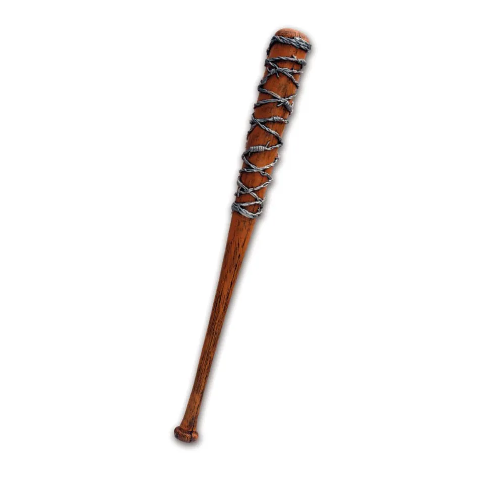 baseballschl-ger-mit-stacheldraht-82cm-kost-m-waffe-plastik image 1