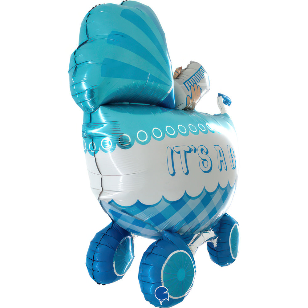 das-kost-mland-it-s-a-boy-buggy-folienballon-107cm-3d image 2