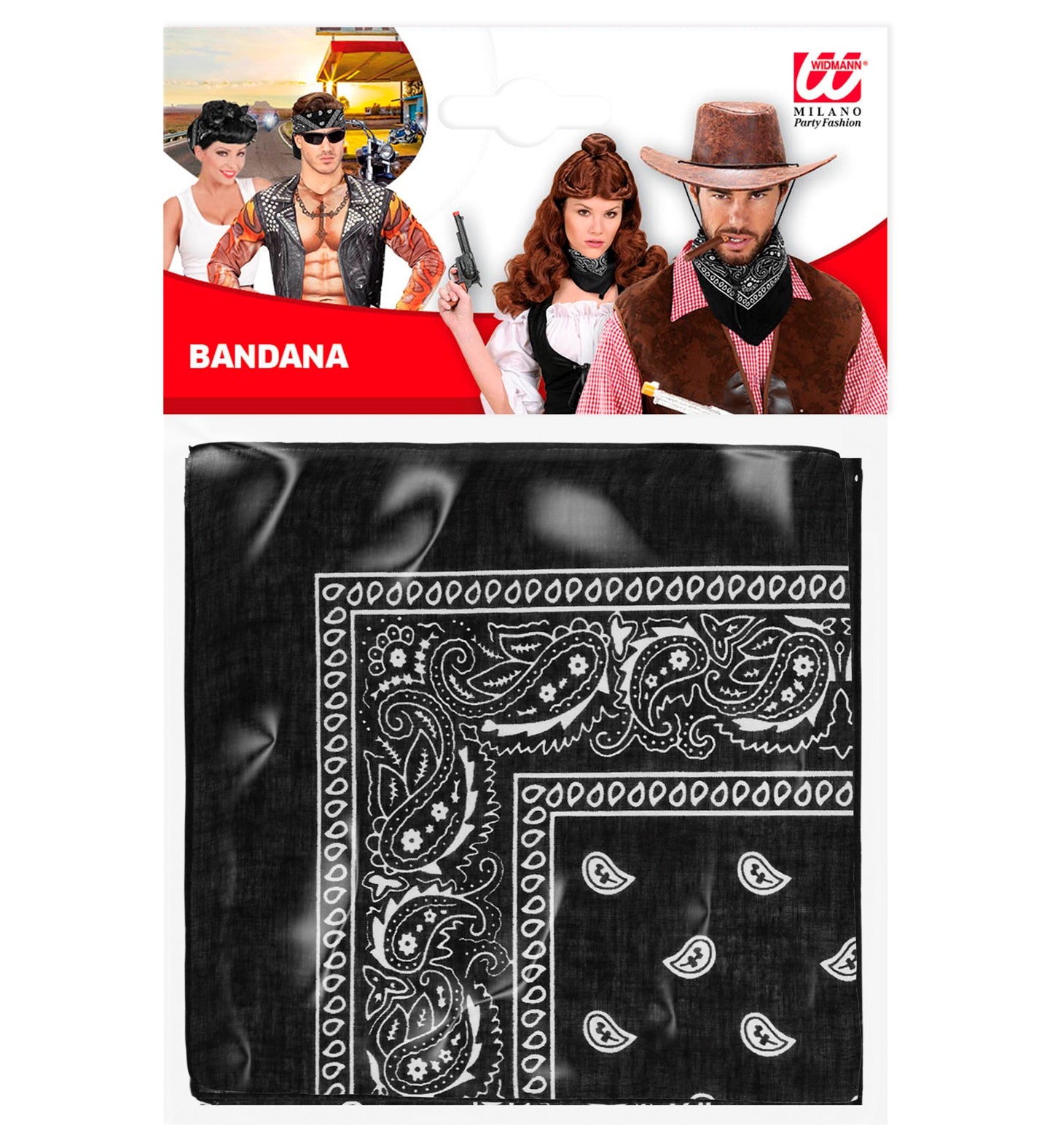 das-kost-mland-bandana-halstuch-cowboy-schwarz-55x55cm image 3