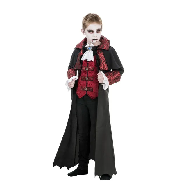 das-kost-mland-vampir-kinderkost-m-umhang-jabot-128 image 1