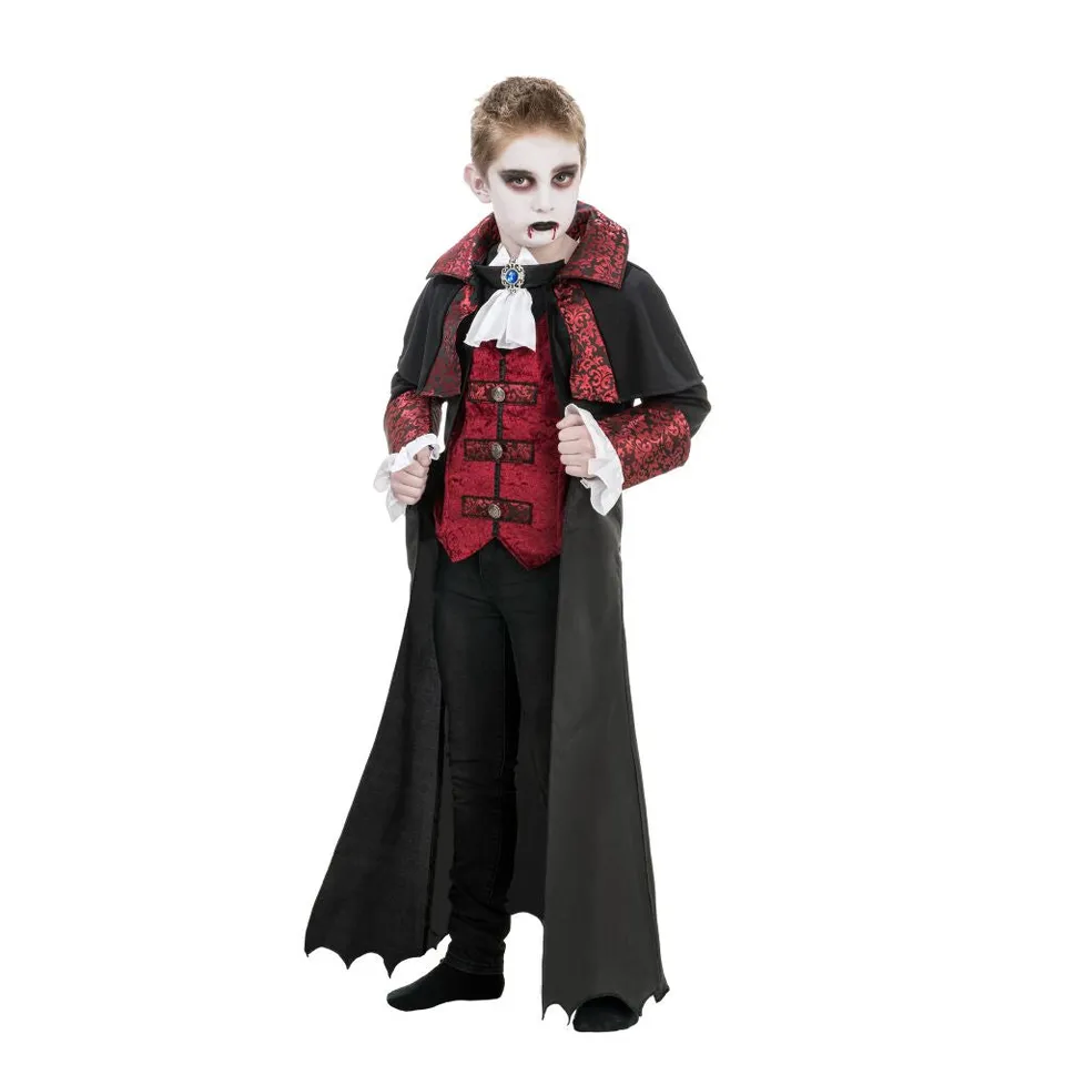 das-kost-mland-vampir-kinderkost-m-umhang-jabot-128 image 1