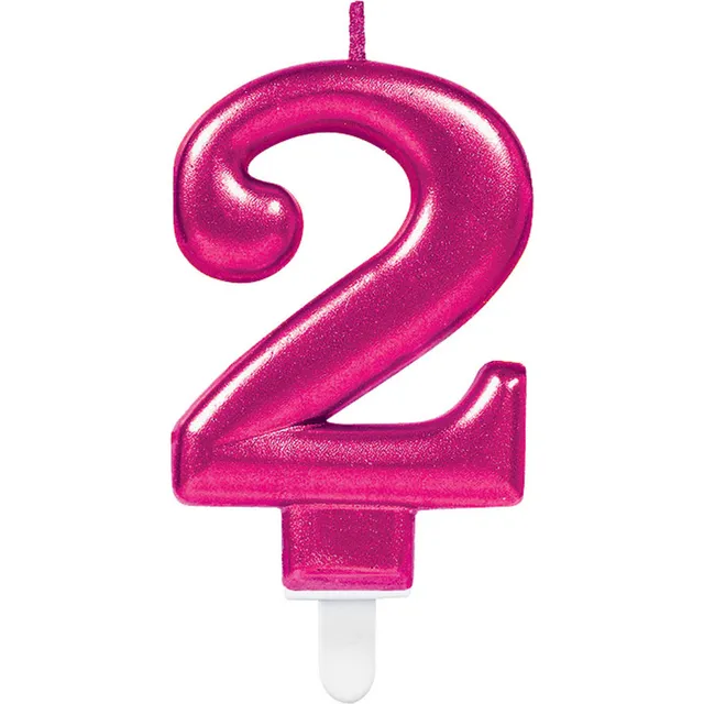 das-kost-mland-zahlenkerze-sparkling-celebrations-9-3cm-pink-zahl-2 image 1