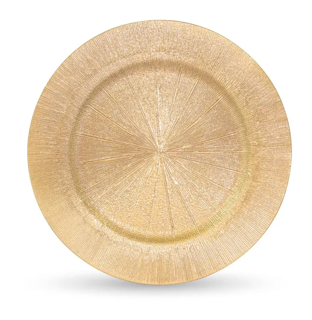 das-kost-mland-deko-teller-strahlendesign-gold-33-cm-kunststoff image 1