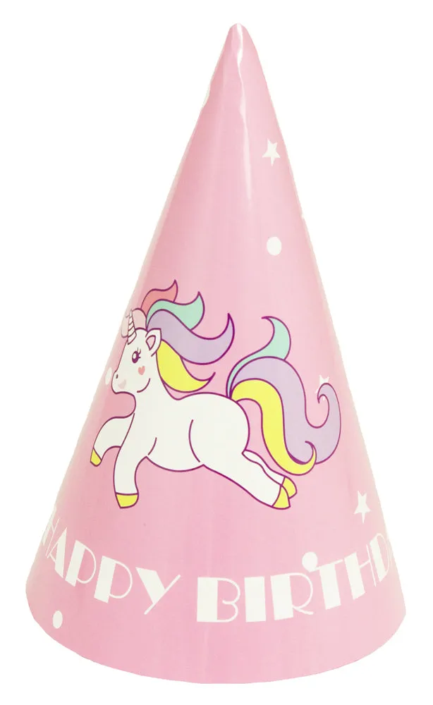 einhorn-partyh-te-10er-set-rosa-geburtstag-kinderparty image 1