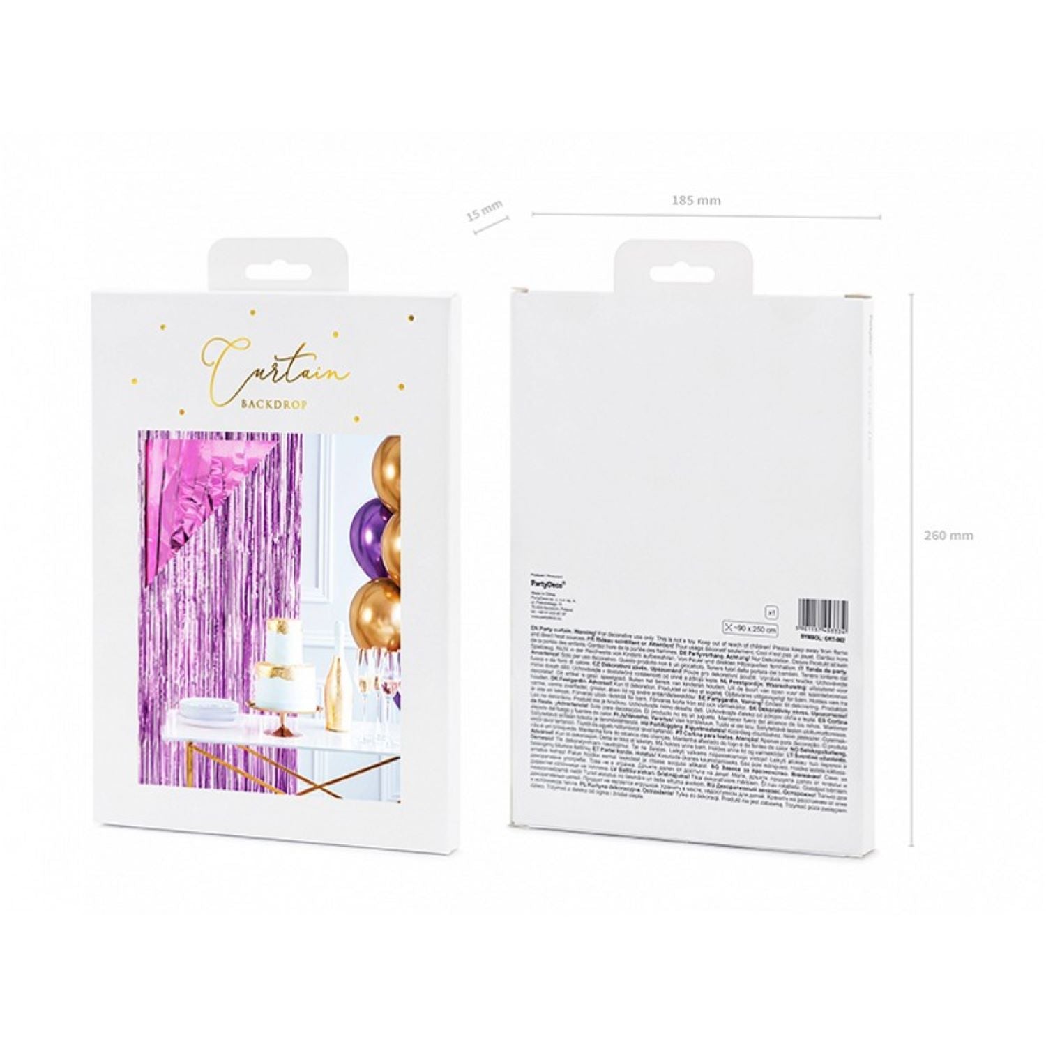 das-kost-mland-lametta-t-rvorhang-folienvorhang-lila-90x250-cm image 2