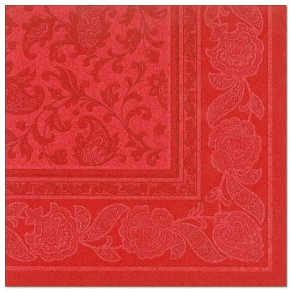 das-kost-mland-servietten-ornaments-rot-40x40-cm-50-stk image 1