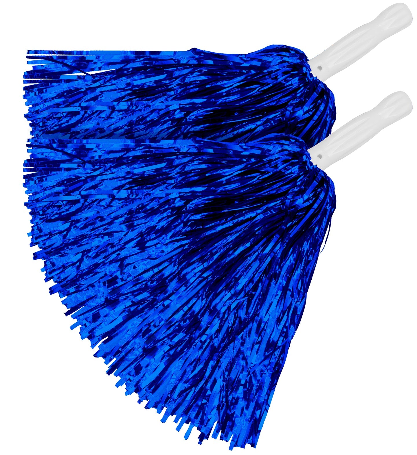 das-kost-mland-cheerleader-pompon-2-stk-metallic-blau-30-cm image 1