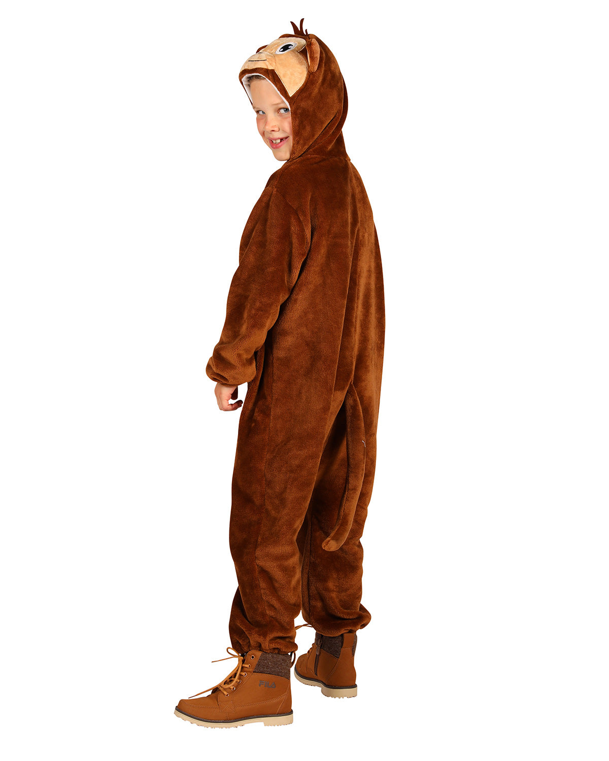 das-kost-mland-affe-kinderkost-m-overall-braun-kapuze-gr-92-140 image 3