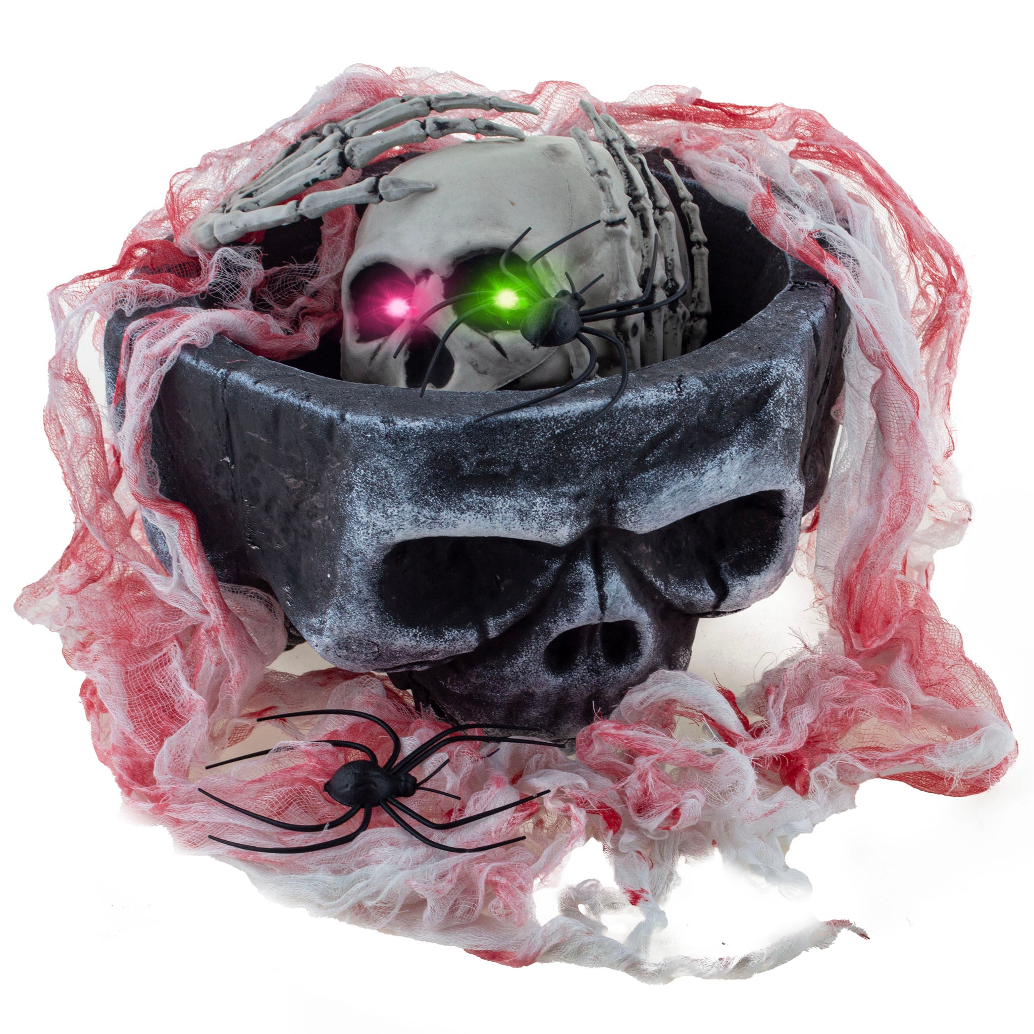 das-kost-mland-totenkopf-skelett-deko-set-7-tlg-mit-licht image 2