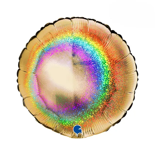 das-kost-mland-uni-holo-folienballon-gold-46cm-rund image 1