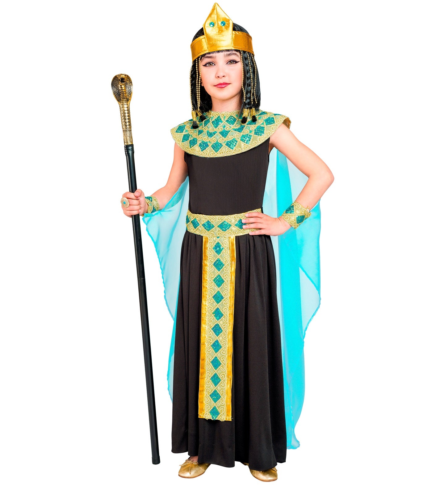 das-kost-mland-cleopatra-kinderkost-m-5tlg-schwarz-gold-gr-128 image 2