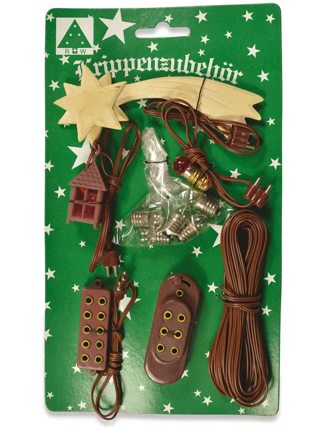 riffelmacher-dekorationen-beleuchtungsset-krippe-7-tlg-4-5v-braun image 1