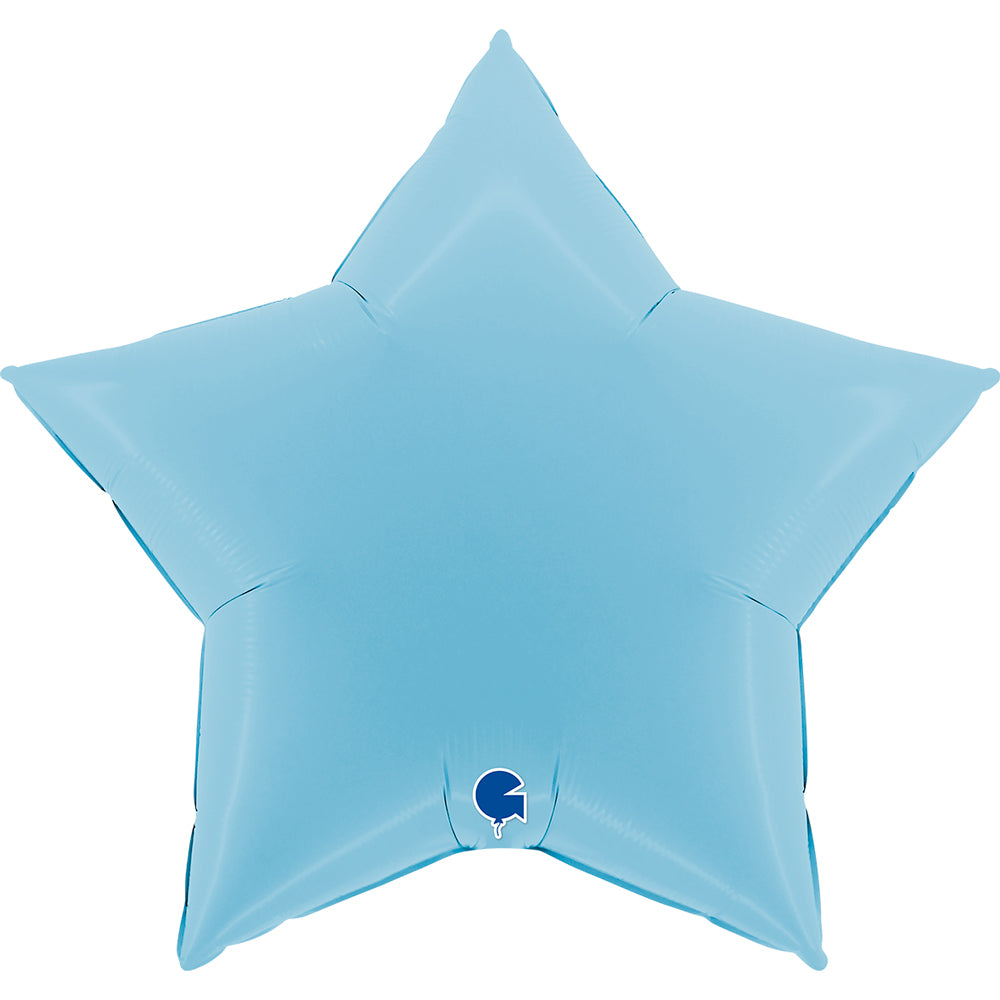 das-kost-mland-folienballon-stern-blau-matt-91cm-riesenballon image 1