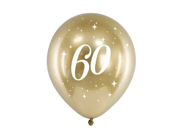 das-kost-mland-luftballon-happy-birthday-gold-30cm-6-st-ck image 1