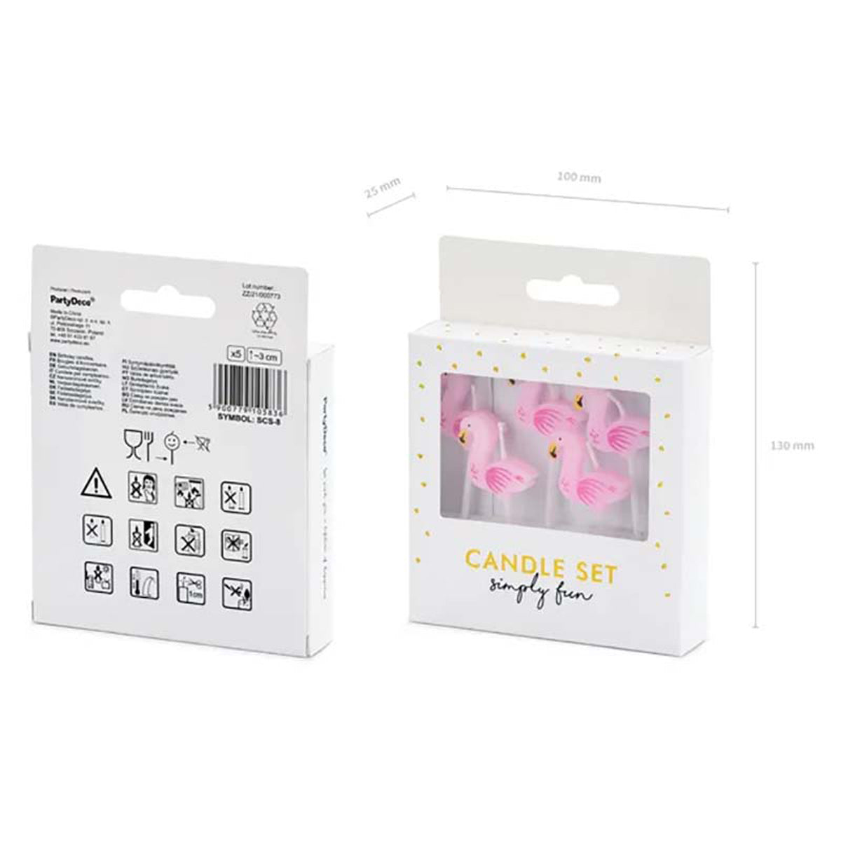 das-kost-mland-flamingo-kerzen-rosa-3-cm-kuchendeko image 3