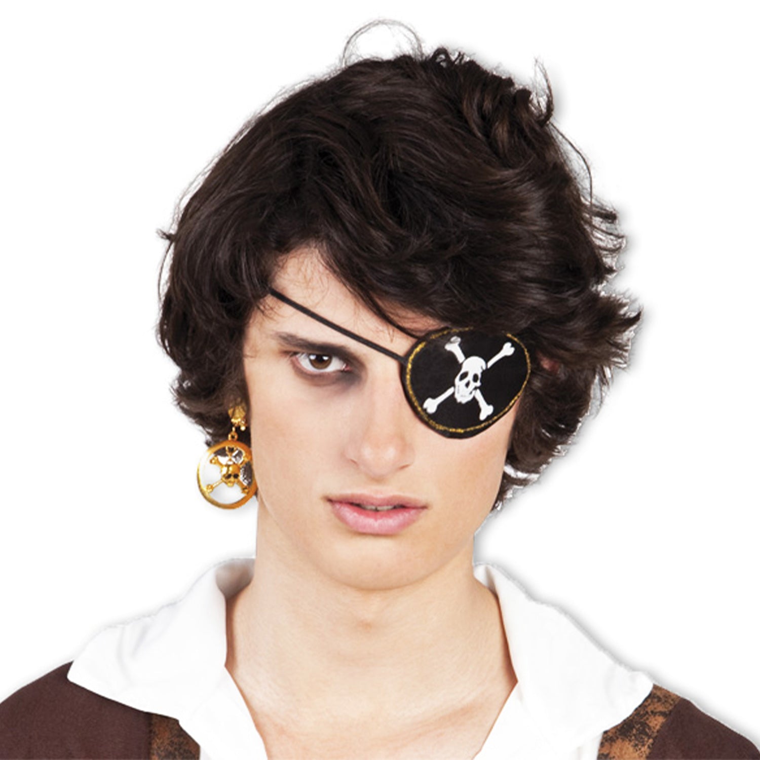 das-kost-mland-totenkopf-piraten-set-2-tlg-augenklappe-ohrring image 4