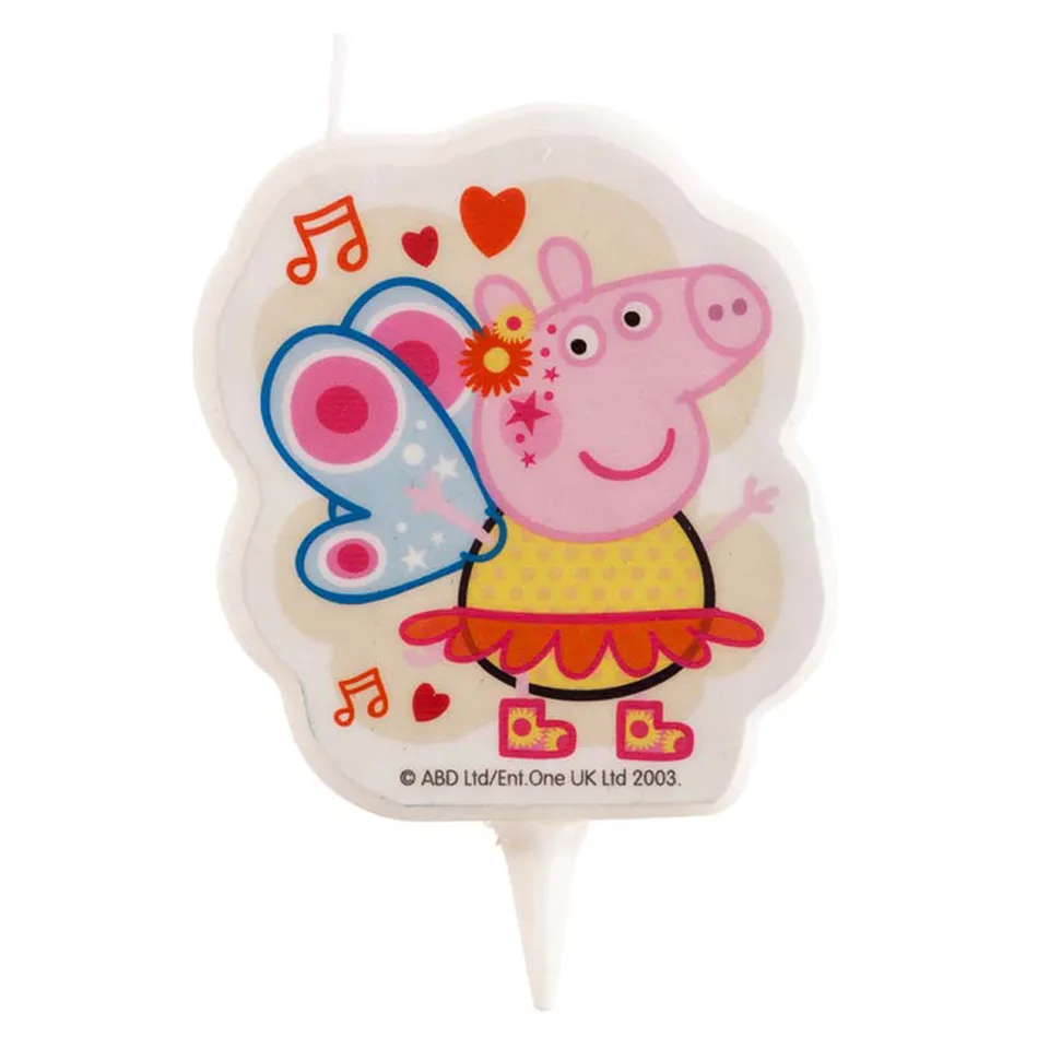 das-kost-mland-dekorationen-peppa-pig-kerze-7-5cm-motivkerze image 1
