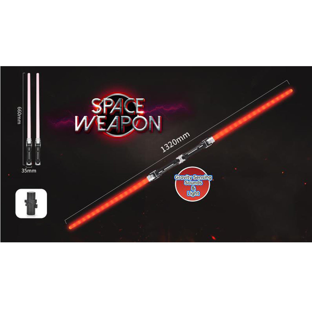 das-kost-mland-galactica-lichtschwert-rot-2er-set-mit-sound-66-cm image 2