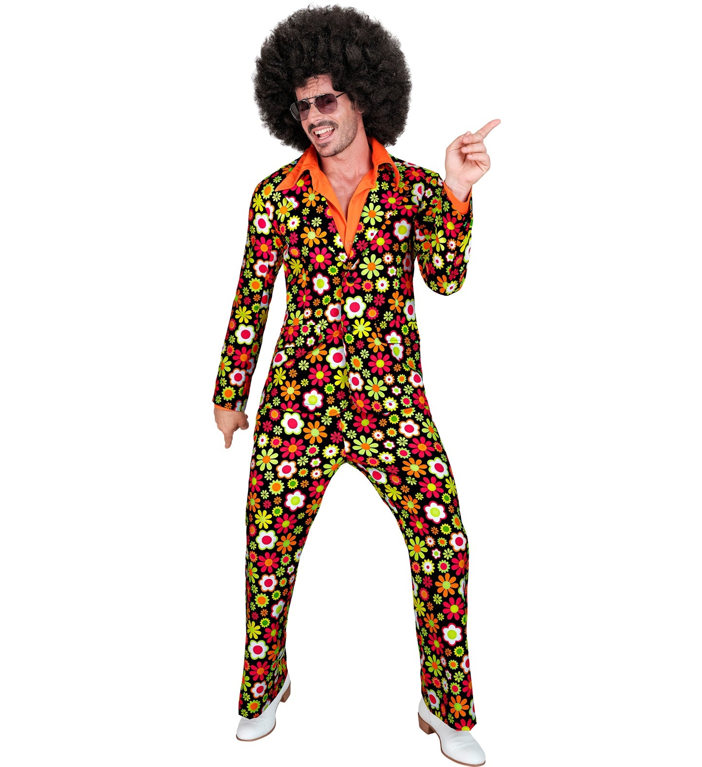 das-kost-mland-herren-hippie-anzug-flowers-kost-m-l-bunt image 1