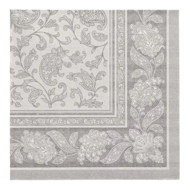 das-kost-mland-dekorationen-ornaments-servietten-grau-40x40cm-50-st-ck image 1